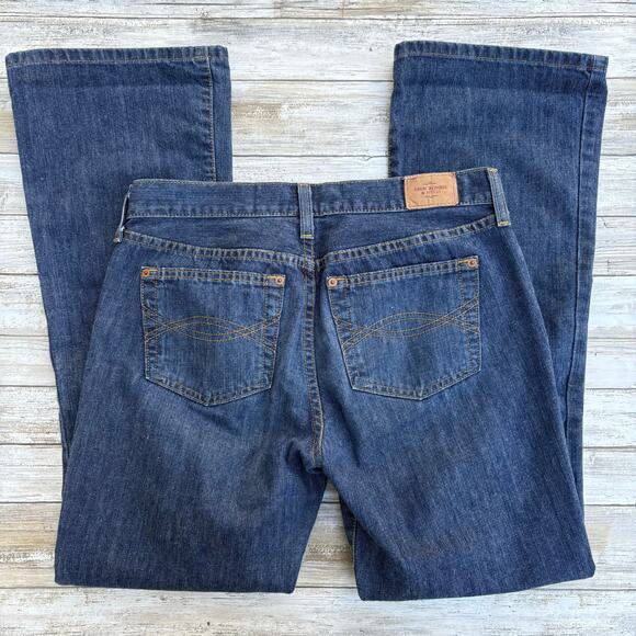 VTG Y2K Abercrombie & Fitch Jeans Sz 6R Blue Med Wash Flare Bootcut Skater Faded - Picture 8 of 11